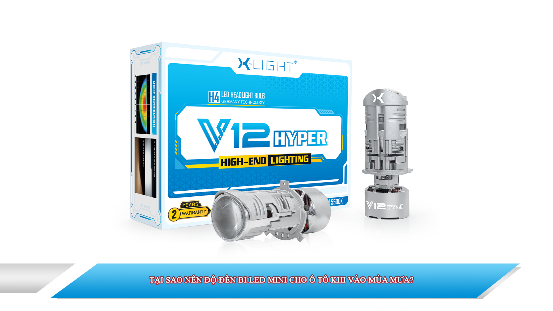 TẠI SAO NÊN ĐỘ ĐÈN BI LED MINI CHO Ô TÔ KHI VÀO MÙA MƯA?